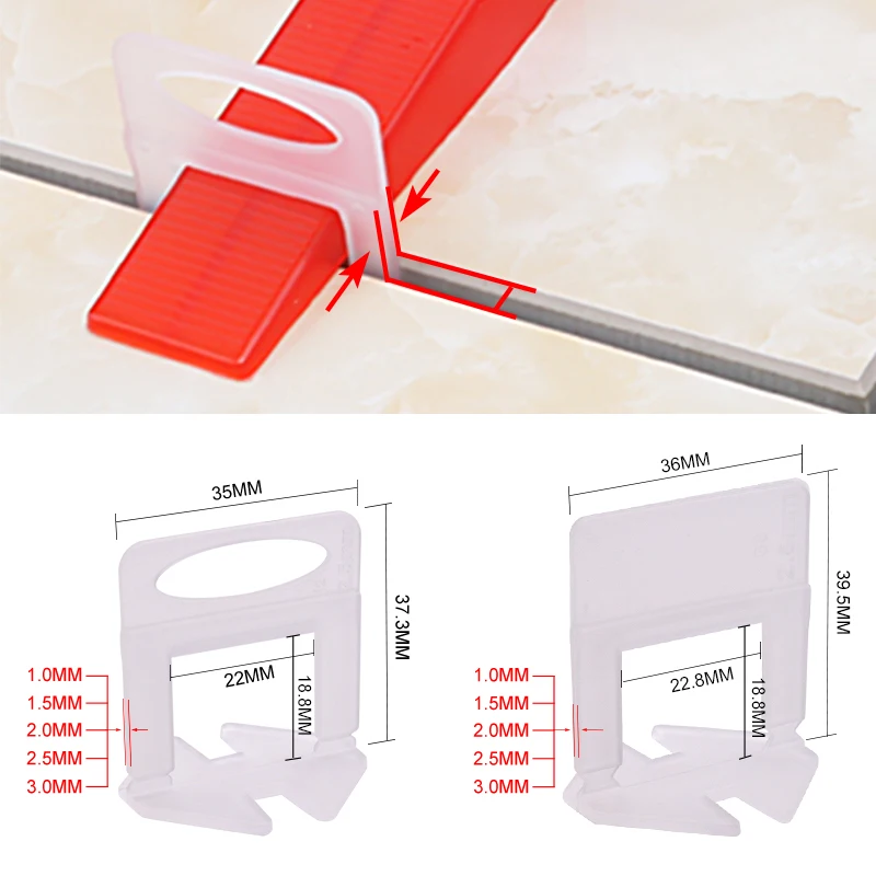 Ceramic Tile Floor - 100 pz. Clip Livellanti per Piastrelle