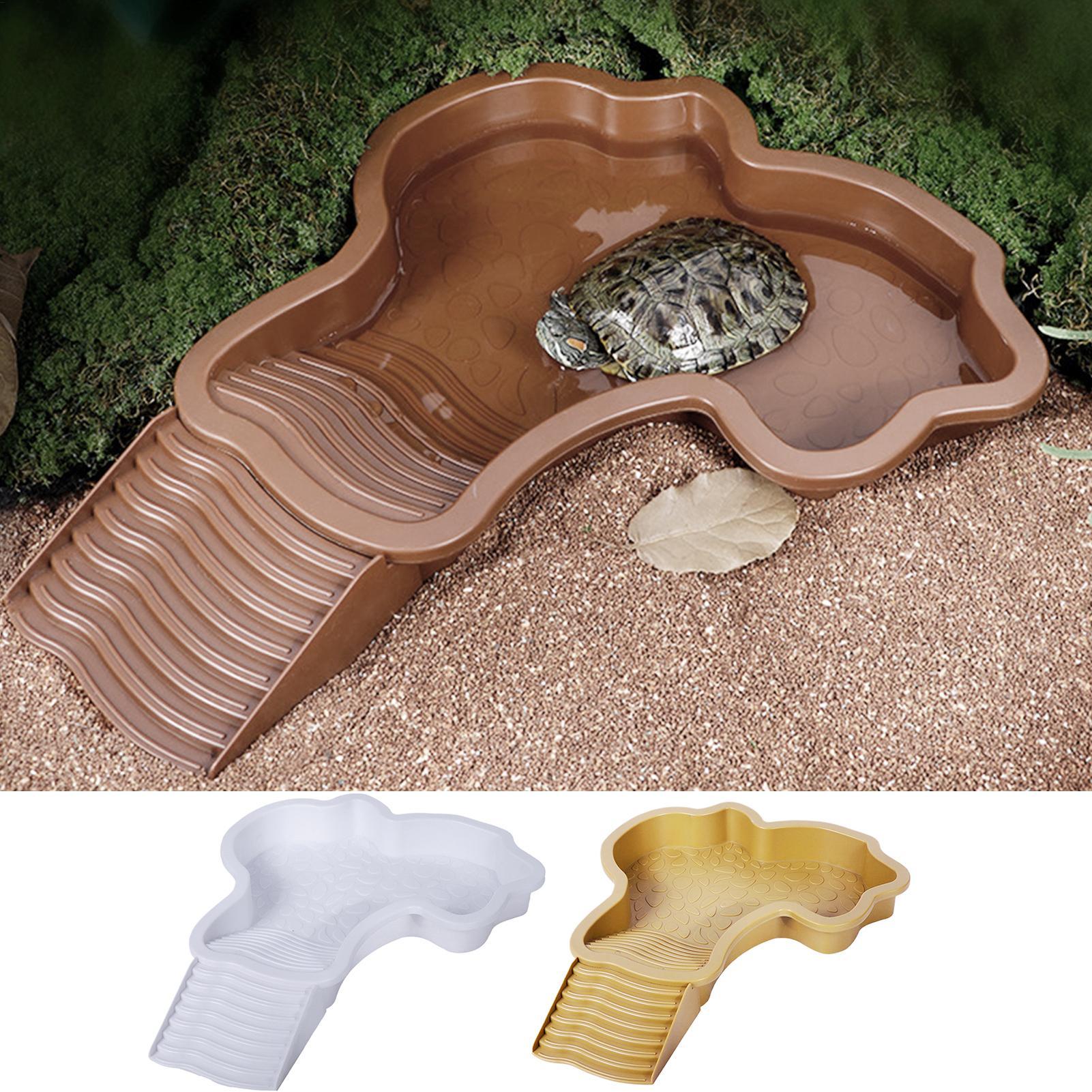 Water Dish Reptile - Piscina per rettili con rampa Vasca