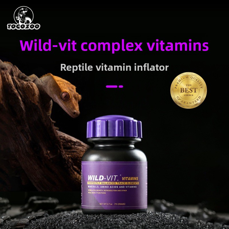 Calcium Powder Reptile - TOGOZOO WILD-VIT Polvere di calcio per