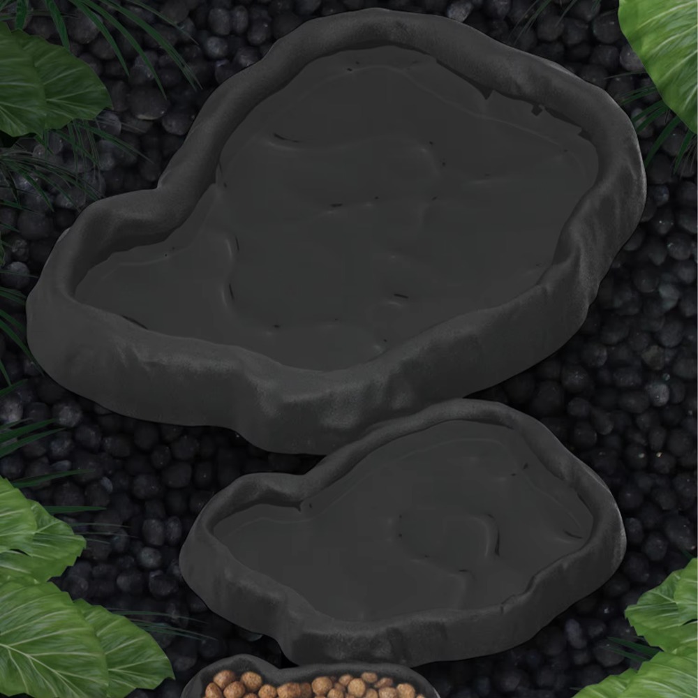 Water Dish Reptile - Ciotola per rettili in resina ABS,