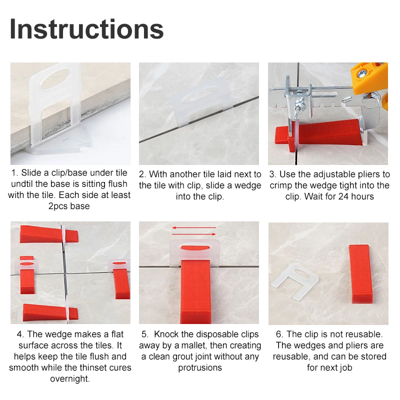 100 Pezzi Clip per Sistema di  - Ceramic Tile Floor recensione e prezzo